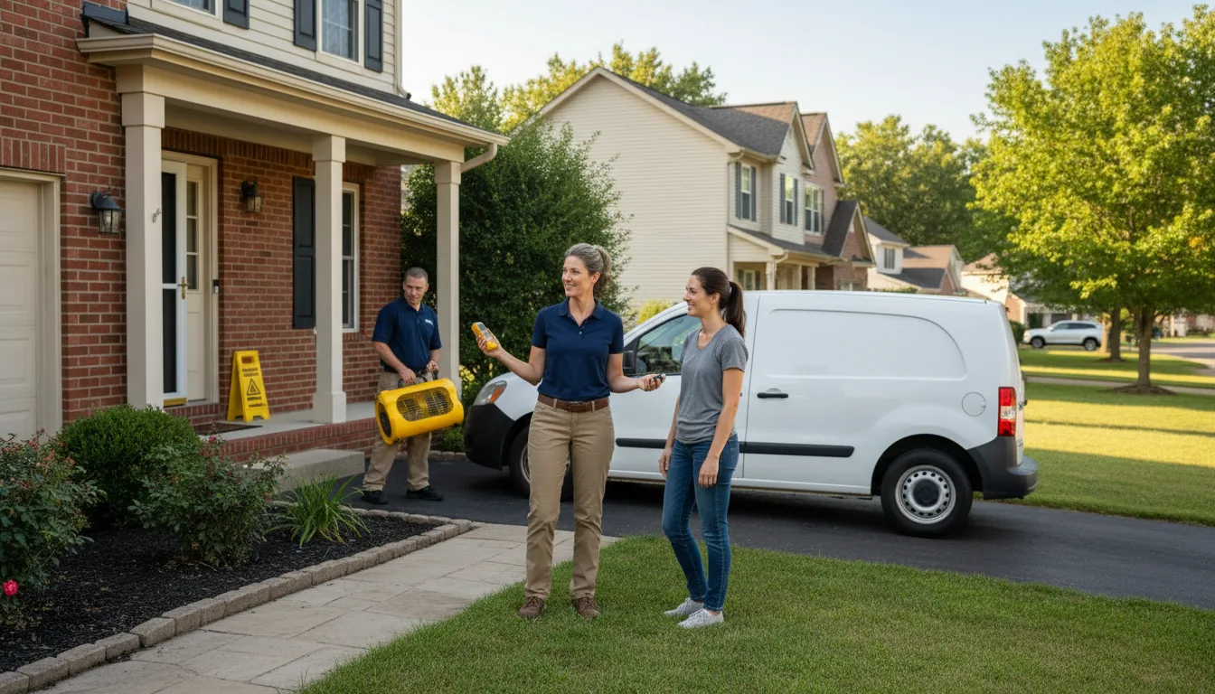 Residential water damage restoration in Ridgecrest, NC